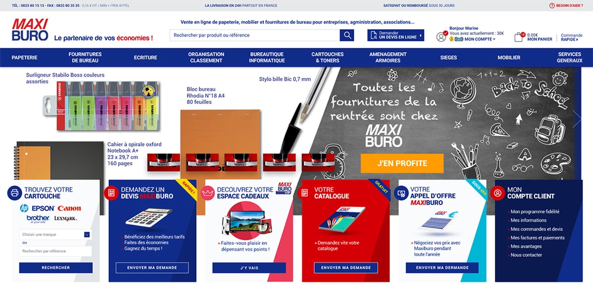 Bannière sélection de produits