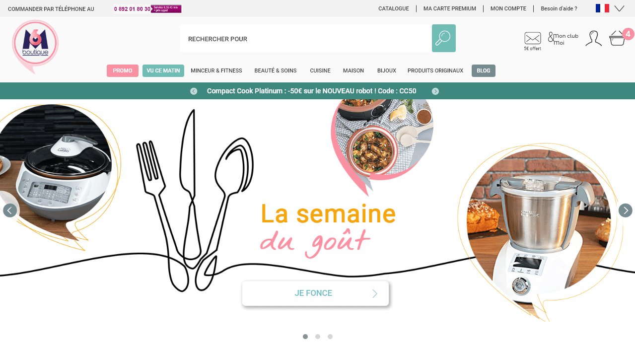 Bannière sur le thème de la cuisine