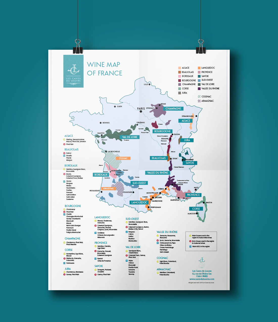 Carte des vins de France