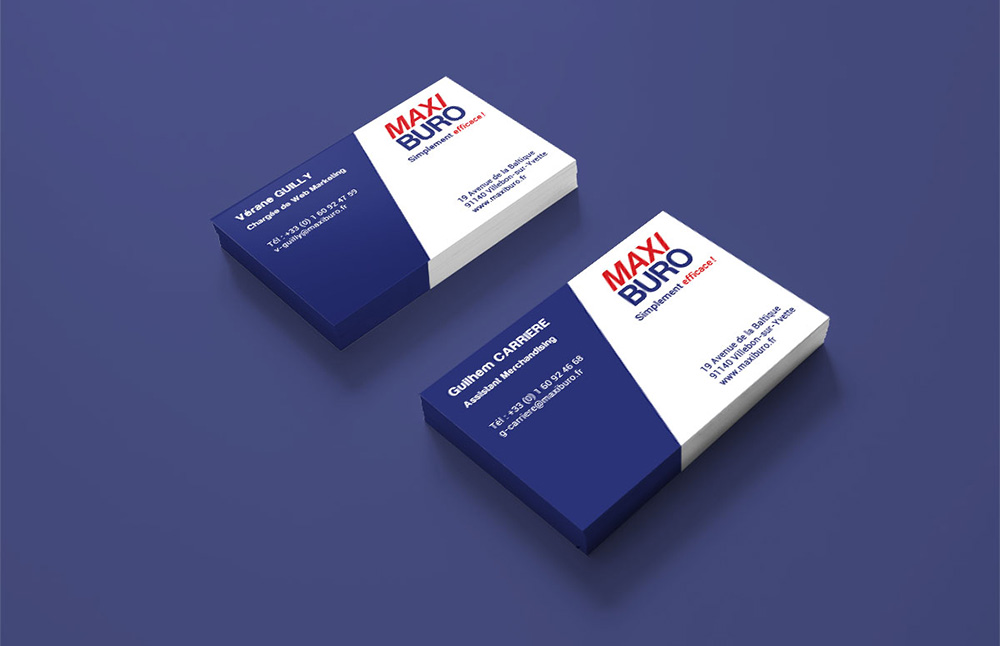 Cartes de visite Maxiburo