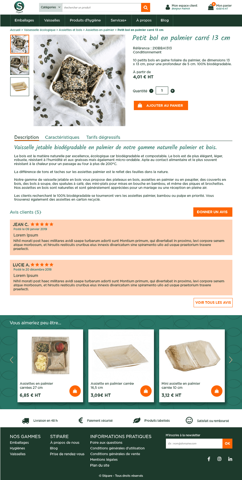 Fiche produit Stipare