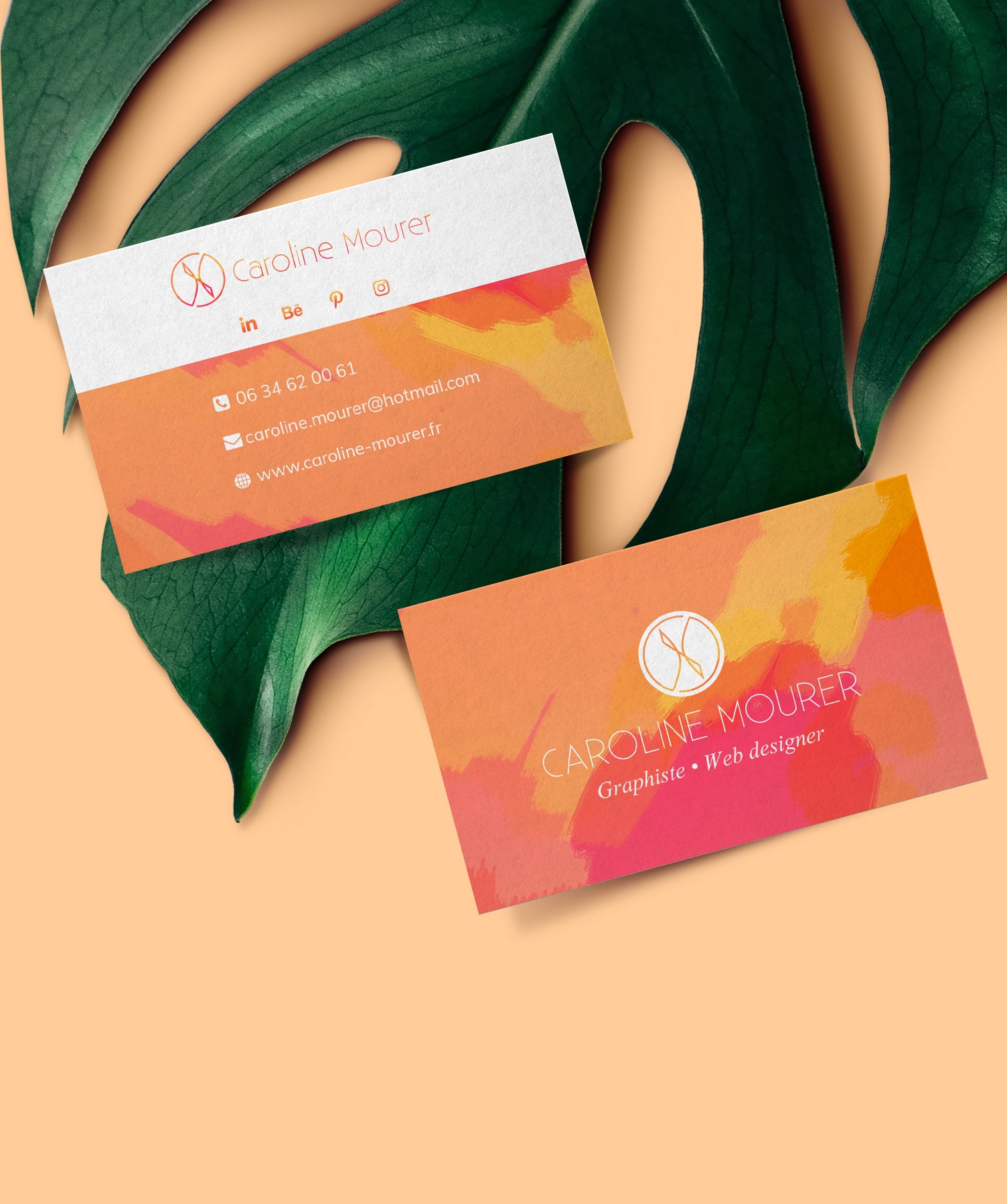 Cartes de visite Caroline Mourer